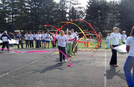 Un momento di festa presso la Scuola 'Raggio di Sole' Krizevci, in Croazia