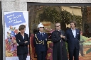 Il Sindaco Vignali, il Vescovo Mons. Solmi, Cecilia Greci Agenzia per la Gamiglia